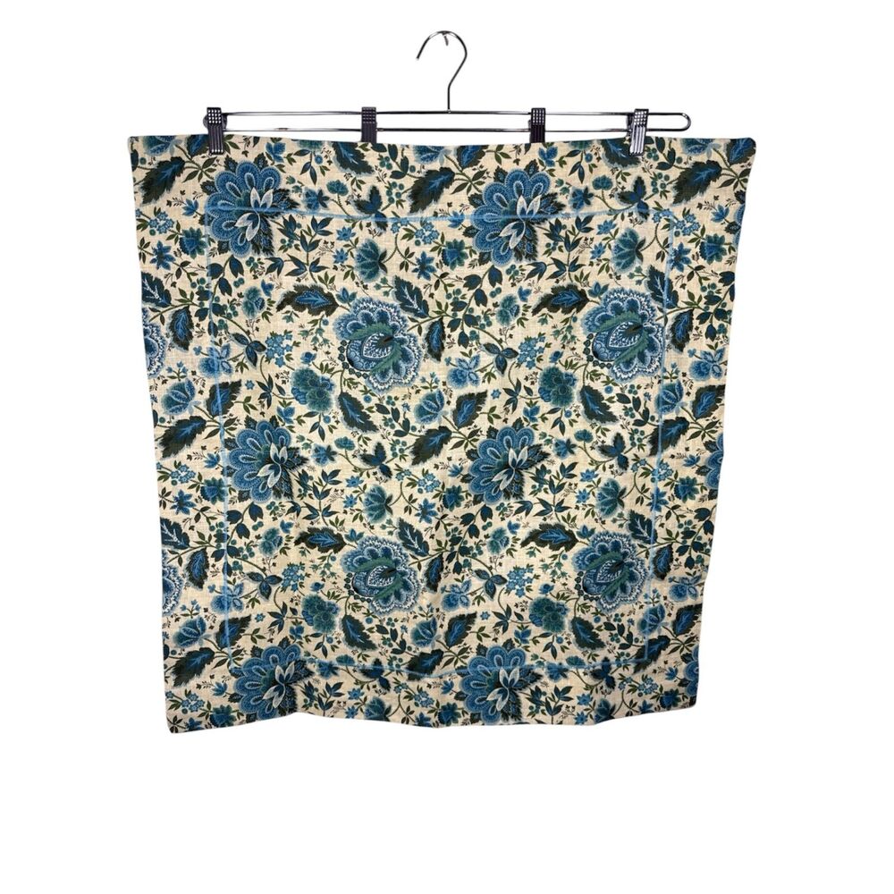 Waverly Plymouth Paisley Jacobean Floral European Shams 28"x28" EUC Set of 2 VTG